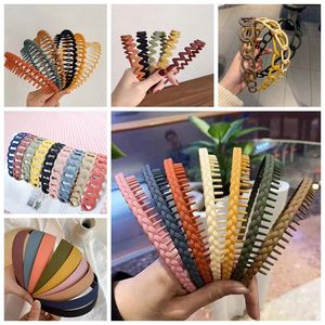 Diadema de plástico para mujer con dientes ondulados, antideslizante, informal, varios colores, primavera 2022, origen Jinhua - Product Image 1