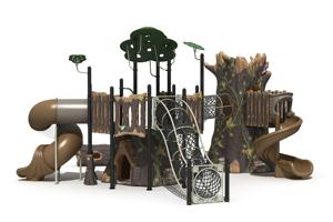 페이유 전문가용 디자인 플라스틱 미끄럼틀 어린이 세트 실외 놀이터 LLDPE 소재 모조 유리섬유 - Product Image 4