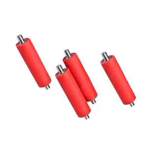 بكرة صناعية من البولي يوريثين والمطاط من الفولاذ المقاوم للصدأ بكرة محرك ناقل بعمود من الألومنيوم الصلب - Product Image 4