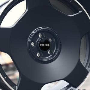 Rines Forjados TITAN FORCE 19x8.5 19x9.5 5x112 5x130 en Negro Mate para <span class=keywords><strong>Mercedes</strong></span> Benz C63S W205 W211 W213 W221 W447 <span class=keywords><strong>Maybach</strong></span> - Product Image 5