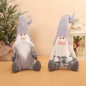 Whimsical 61cm Tall <b>Gnome</b> Decoration Set of 2 <b>Large</b> Soft Fur Tomte for Home Party - Product Image 1