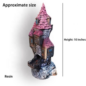 Jeu de société personnalisé en résine, tour de dés dnd en forme de maison de ville médiéval rétro, vente en gros - Product Image 6