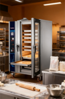 Four à convection à 8 plateaux à air chaud avec système à vapeur boulangerie fours à convection numériques commerciaux pour la cuisson