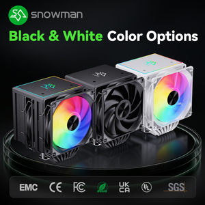 SNOWMAN MT880-No Light-BK Enfriador <span class=keywords><strong>de</strong></span> CPU sin ARGB, Doble Torre, 8 Tubos <span class=keywords><strong>de</strong></span> Calor <span class=keywords><strong>de</strong></span> Cobre, 280W TDP, Ventilador Dual <span class=keywords><strong>de</strong></span> 120mm para PC <span class=keywords><strong>de</strong></span> Escritorio para Juegos - Product Image 2