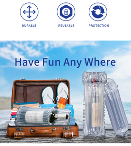Gzgj chai rượu vang du lịch bảo vệ túi <span class=keywords><strong>Inflatable</strong></span> bong bóng đệm bọc an toàn sự lựa chọn cho chai thủy tinh - Product Image 3