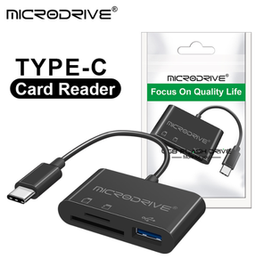 Nhà máy trực tiếp ABS nhựa USB C đọc thẻ otg2.0 SD/TF SD TF Bộ nhớ đầu đọc thẻ - Product Image 3
