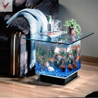 Aquariums en acrylique lucite solide de 60mm 70mm en forme personnalisée Plastique écologique super épais pour expositions
