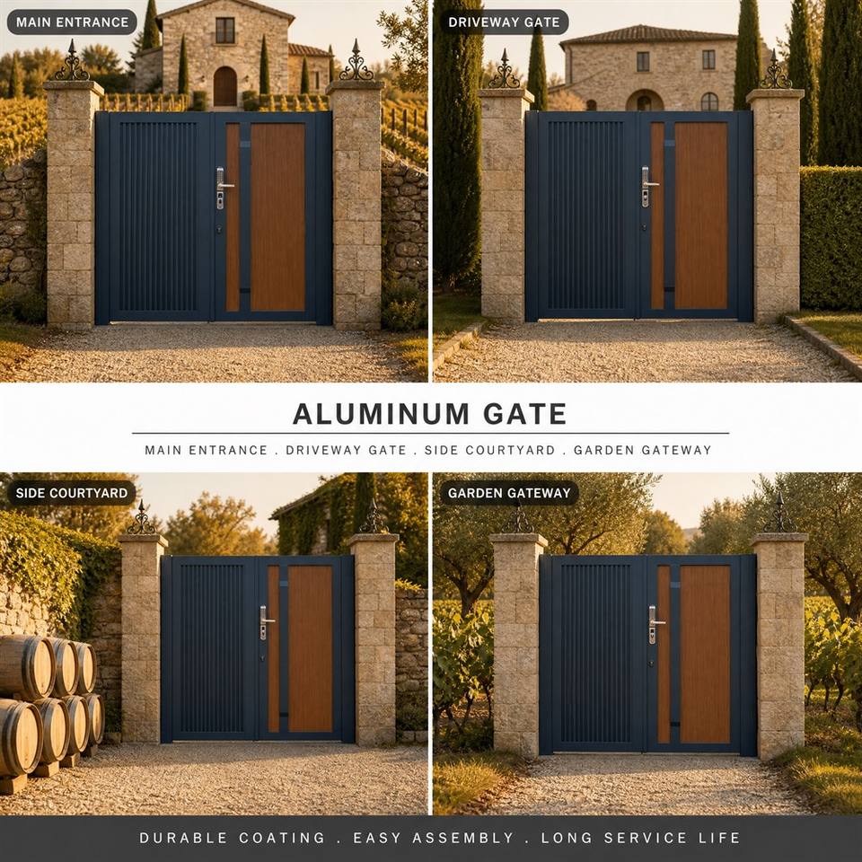 Heavy Duty Metal Gate and Driveway Gate for Private Manor Estate ...
