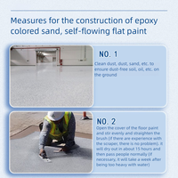 Revêtement de Sol Industriel Autonivelant Antidérapant pour Garage, Peinture Époxy Couleur Sable pour Béton, Marbre, Carrelage et Murs