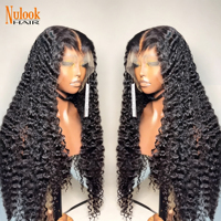 Peluca Rizada Birmana Natural, Peluca Frontal de Encaje HD Completo de 26 Pulgadas, Venta al por Mayor, Pelucas de Cabello Humano Virgen Vietnamita Natural Grado 12A 180%