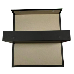 Tùy Chỉnh Màu Đen Nghệ Thuật Giấy Hộp Quà Tặng Sang Trọng Lật Thiết Kế Hàng Đầu Hiện Đại Tính Năng Từ Tính Bù Đắp Cho Nến Gửi Thư Bọt Biển Chèn - Product Image 2