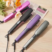 Nouvelles Idées de Produits Excellent Fer Plat Professionnel Lisseur Cheveux Nano Titane Écran Lcd Double Tension Pratique