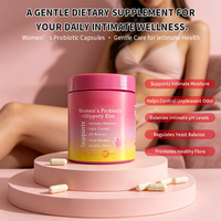 Probiotique pour femmes adultes avec écorce d'orme rouge, 60 bonbons gommeux, équilibre du pH, complément alimentaire pour la santé intime