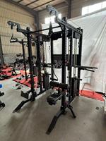 Máquina Smith Comercial SK, Entrenador Funcional Híbrido con Pila de Pesas y Cable Crossover, Equipo de Gimnasio, Solución para Centros de Fitness, OEM ODM