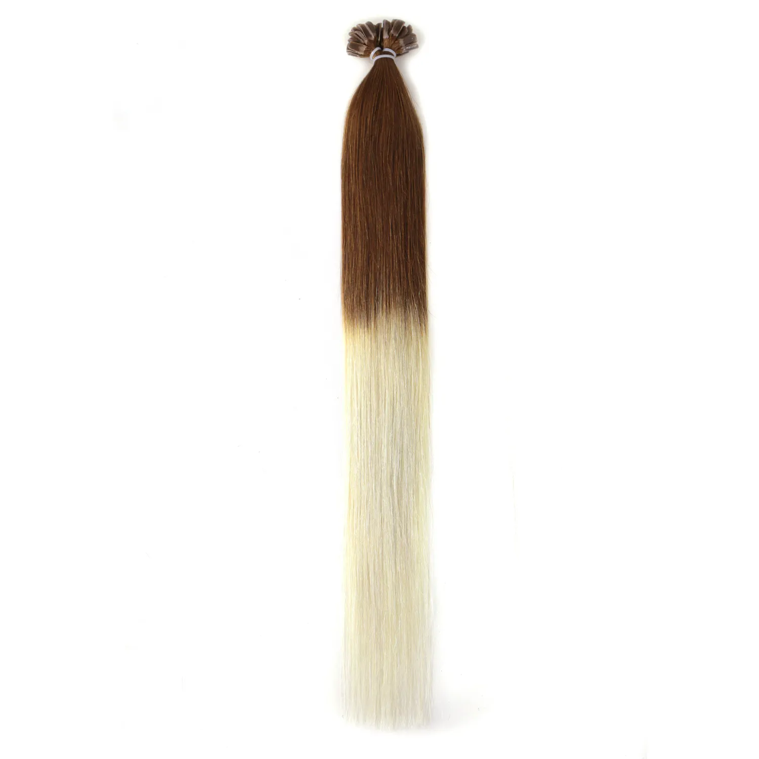 K.SWIGS Nuevo estilo 100% Doble dibujado Peluquería de lujo Queratina Pre-bonded Nail U-tip Hair New Color Piano Color