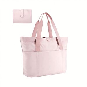 Sac fourre-tout en toile avec logo, grande poche zippée, motif ballon, idéal pour une utilisation promotionnelle - Product Image 4