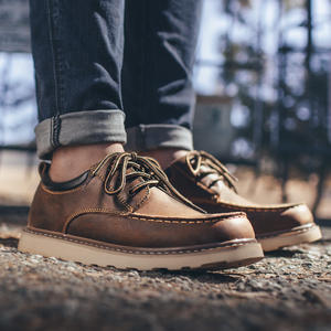 Zapatos Maden de Alta Calidad para Hombre, Estilo Vintage, Casuales, con Cordones, Punta Ancha - Product Image 4