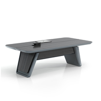 Table de conférence moderne en bois pour écoles et hôpitaux, extensible 4m/5m, bureau de réunion pour 10 personnes avec garantie de 10 ans