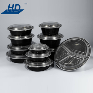Pp container lưu trữ thực phẩm Vòng 1/2/3 ngăn bữa ăn chuẩn bị nhựa microwavable hộp đựng thức ăn - Product Image 4