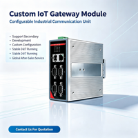Passerelle Modbus RS232/485 vers Ethernet, montage sur rail DIN, convertisseur IIoT sans fil TCP/RTU, 24V DC, pour l'automatisation des usines intelligentes