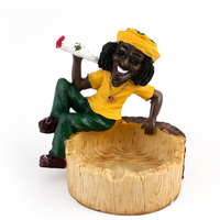 Cenicero Rasta de resina de lujo novedoso de alta calidad personalizado, Mesa para el hogar, tabaco, estilo Vintage, accesorios para fumar, Cenicero