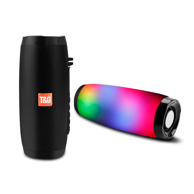 TG157 Wireless Sound Box BT Speaker Portable Outdoor Column HIFI TF FM Radio With LED Light