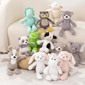 Baby Toddler Soft Sleep Rabbit Elephant Dog Bear Cow Unicorn Frog Dinosaur Sheep Panda Owl Plush Toys Stuffed Animals Comforter