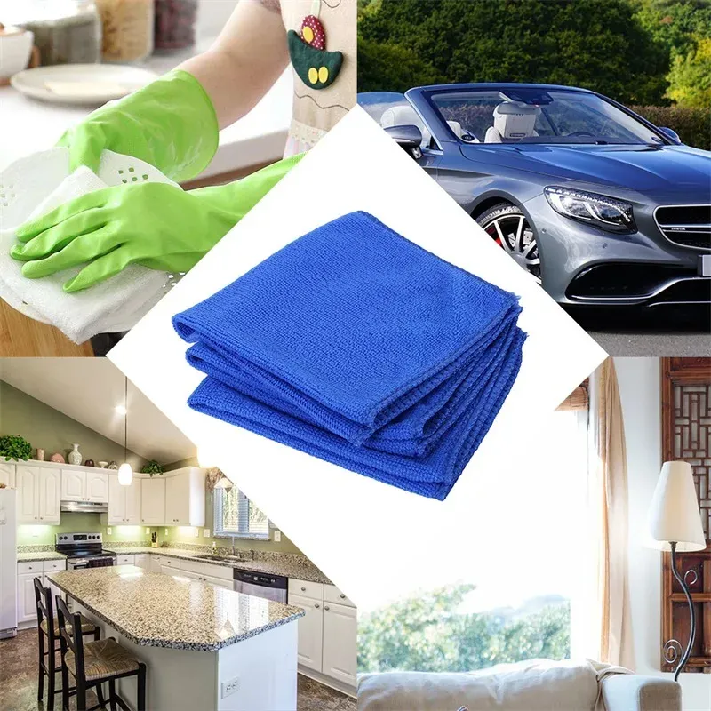 30*30 cm Auto Detailing poles kain cuci mobil pengeringan handuk rumah tangga Microfiber kain pembersih