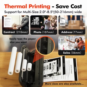 L86 Wireless BT Thermal Printer Portable Inkless Supports A4 50-216mm Letter Compatible with iOS Android&Laptop for Office Study - Product Image 3