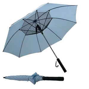 Parapluie de golf de voyage, coupe-vent, protection contre la pluie, 8 baleines, grande taille, ouverture automatique, fermeture manuelle, parapluie droit, fabriqué en Chine - Product Image 1