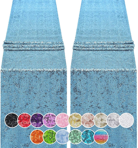 Precio al por mayor colorido camino de mesa fiesta suministro rectángulo boda mantel lentejuelas camino de mesa para fiesta evento Decoración - Product Image 5