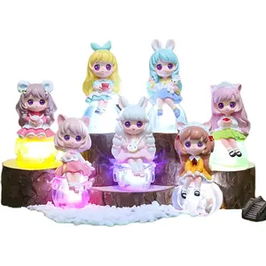 兔耳女孩系列夜光小灯惊喜盲盒儿童玩具桌面节日装饰品大气礼品