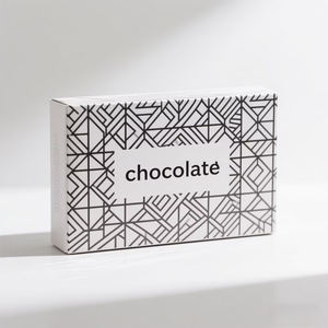 Caja de barra de chocolate de trufa larga de lujo con forma personalizable de laminación mate brillante para embalaje de regalo de vela de azúcar de goma de mascar - Product Image 2