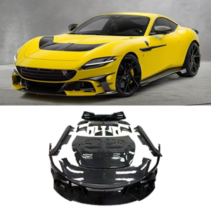 ชุดแต่งคาร์บอนไฟเบอร์แห้งสำหรับ Ferrari Roma รุ่น MSY ประกอบด้วยกันชนหน้าและหลัง สเกิร์ตข้าง สปอยเลอร์ ฝากระโปรงหน้า ดิฟฟิวเซอร์ลิปหน้า - Product Image 1