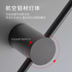 QiaoSheng Long Strip Led <b>Wall</b> Lamp Iron Modern Minimalist For Living Room Bedroom Staircase Zhongshan - Product Image 3