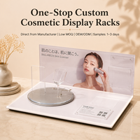 Présentoir rotatif personnalisé en acrylique pour scanner cutané, support de présentation pour appareils de beauté, soins de la peau, salon et spa