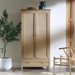 Hot Selling Modern Style <strong>Wooden</strong> <strong>Small</strong> Size Wardrobe MDF Door Bedroom <strong>Cupboards</strong> with Rattan for Home Clothes Storage Furniture - Product Image 6