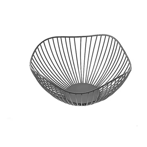 Vente en gros, rangement simple et moderne pour légumes, panier de rangement pour collations, table de cuisine, paniers de fruits en métal - Product Image 6