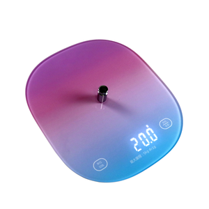 Báscula de cocina con pantalla LED de cristal templado alimentada por batería inteligente División 1g al por mayor - Product Image 3