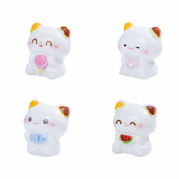Adorable poupée micro-scène à trois fleurs de style dessin animé, accessoires de décoration de maison DIY Mengli, petits ornements de bureau et de voiture