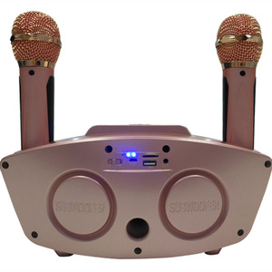 QQMic All-In-One <b>Karaoke</b> <b>Machine</b> 8 Speaker With Dual Microphones Touch And Knob Control Stereo Sound - Product Image 5