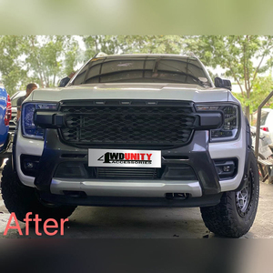 2019-2022 Ranger XL XLS XLT Lariat <span class=keywords><strong>FX4</strong></span> Limited Upgrade Frontgrill 4x4 Offroad Modifizierter LED-Kunststoffgrill Buchstaben Inklusive - Product Image 5