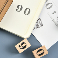 Timbre séries nombres de semaine en bois, timbres personnalisés, usage quotidien, décoration pour Scrapbook, manuel, fourniture de bricolage, vente en gros, 60 pièces