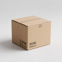 Boîtes d'expédition en carton ondulé de grande taille en vente chaude, cartons de taille personnalisée, dossiers avec laminage mat et gaufrage - Illustration personnalisée recyclable