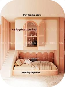 <span class=keywords><strong>Lit</strong></span> superposé moderne en bois massif de luxe Dream Princess rose avec <span class=keywords><strong>toboggan</strong></span> <span class=keywords><strong>Lit</strong></span> mezzanine <span class=keywords><strong>pour</strong></span> filles, <span class=keywords><strong>lit</strong></span> de princesse flottant dans les arbres - Product Image 5