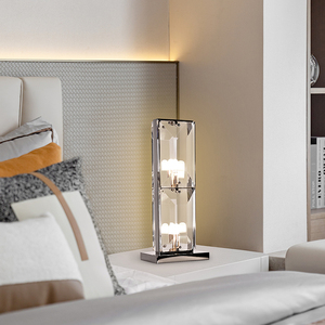 Đương đại sang trọng trang trí khách sạn phòng khách phòng ngủ khói pha lê kính đèn bàn - Product Image 2