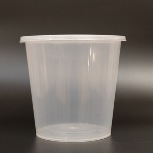 Vaso Redondo Desechable de Pared Simple para Frutas, con Logotipo Personalizado, de Plástico PP, para Bebidas Frías, para Llevar, para Té y Jugos - Product Image 2