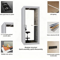 Cabine téléphonique insonorisée moderne pour bureau, pod acoustique d'intimité, mobilier de bureau silencieux et portable pour appartement et hôtel
