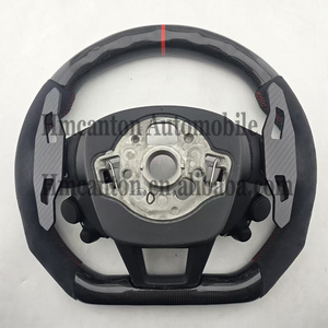 Spot New Products Honeycomb Carbon Alcantara LED Steering Wheel for Audi A3 A4 A5 A6L A8 Q3 Q5 Q7 Q8 TT B9 Car Steering Wheel - Product Image 4