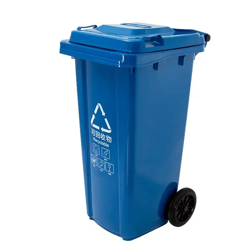 120l 240l Aangepaste Plastic Afvalbakken Buiten Grote Vuilnisbak Recycling Vuilnisbakken Te Koop